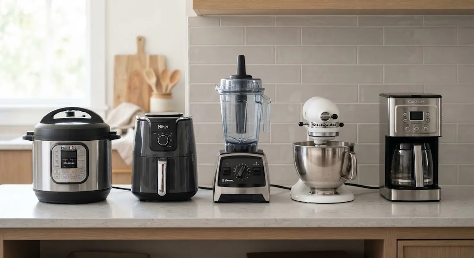 Five essential small kitchen appliances compared side by side