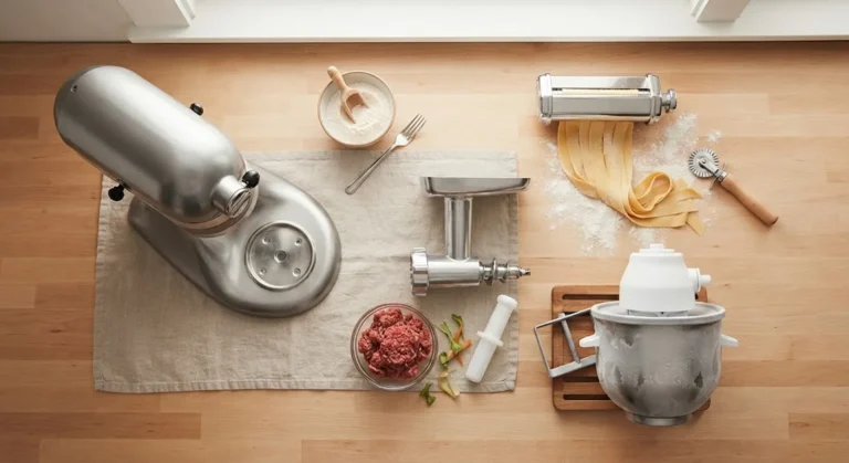 Stand mixer recipes beyond cake using pasta roller, grinder, and ice cream attachments